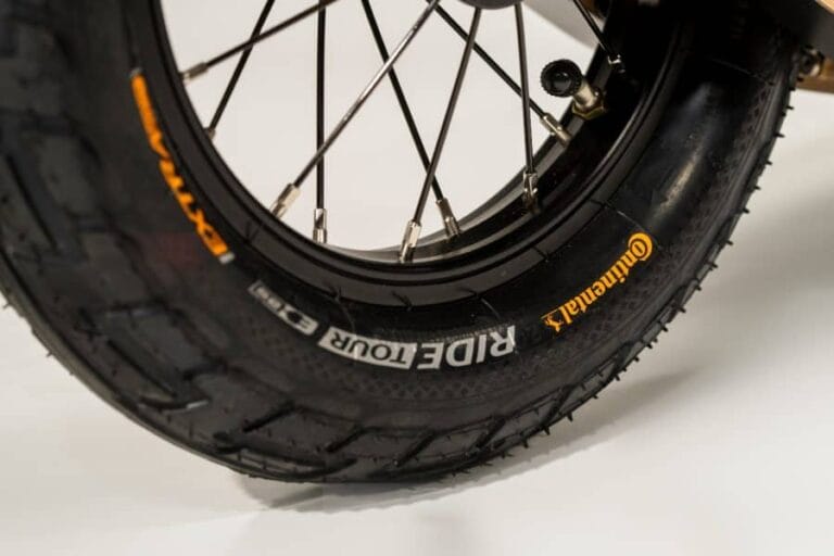 illustration of rolling resistance (a tire on the floor)