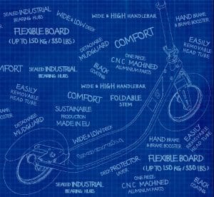 core features of our kick scooter with handbrake