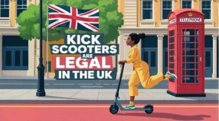 Kick scooters are legal in the UK