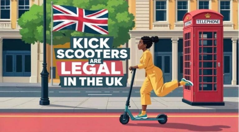 Kick scooters are legal in the UK