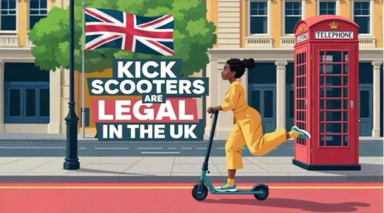 Kick scooters are legal in the UK