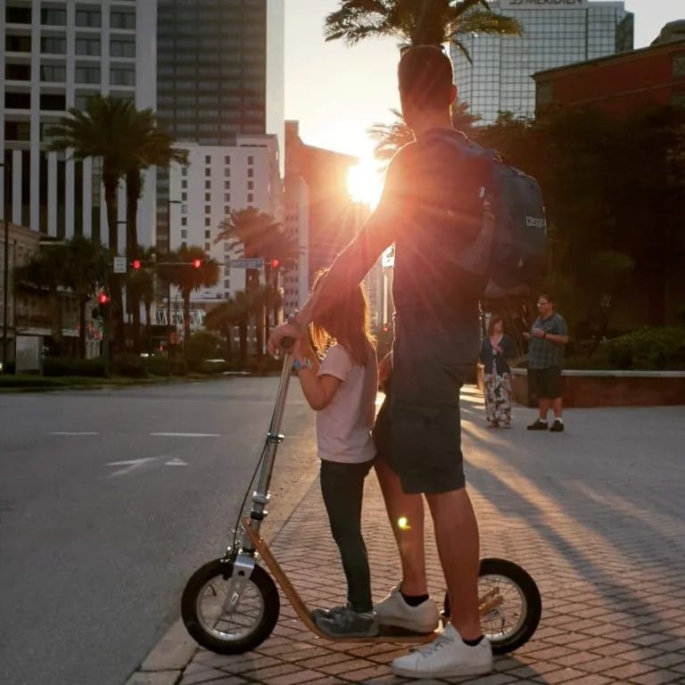 Boardy, family, sunset